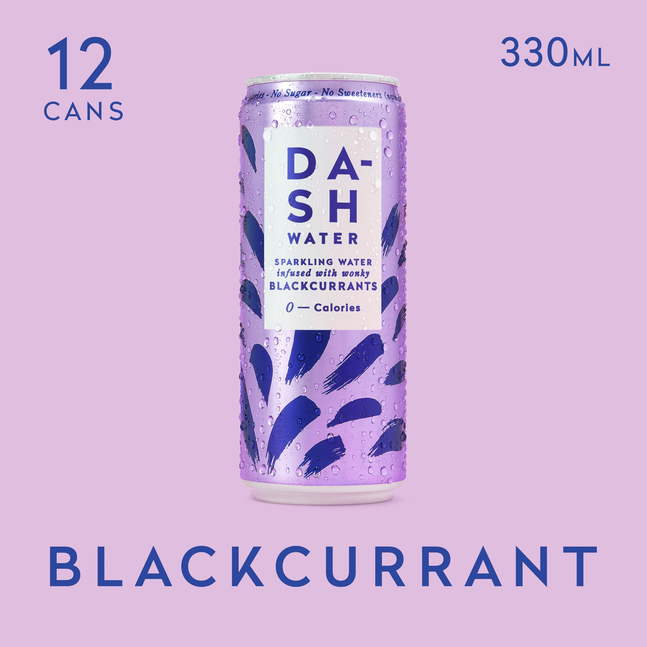 Blackcurrant Sparkling Water, 100% Natural Ingredients