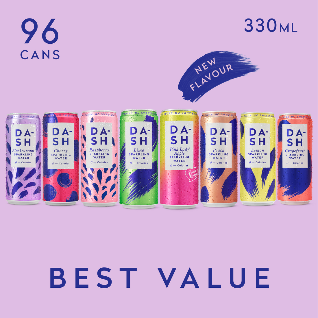 Our Bestselling Canned Drinks | 96 Cans of DASH Water