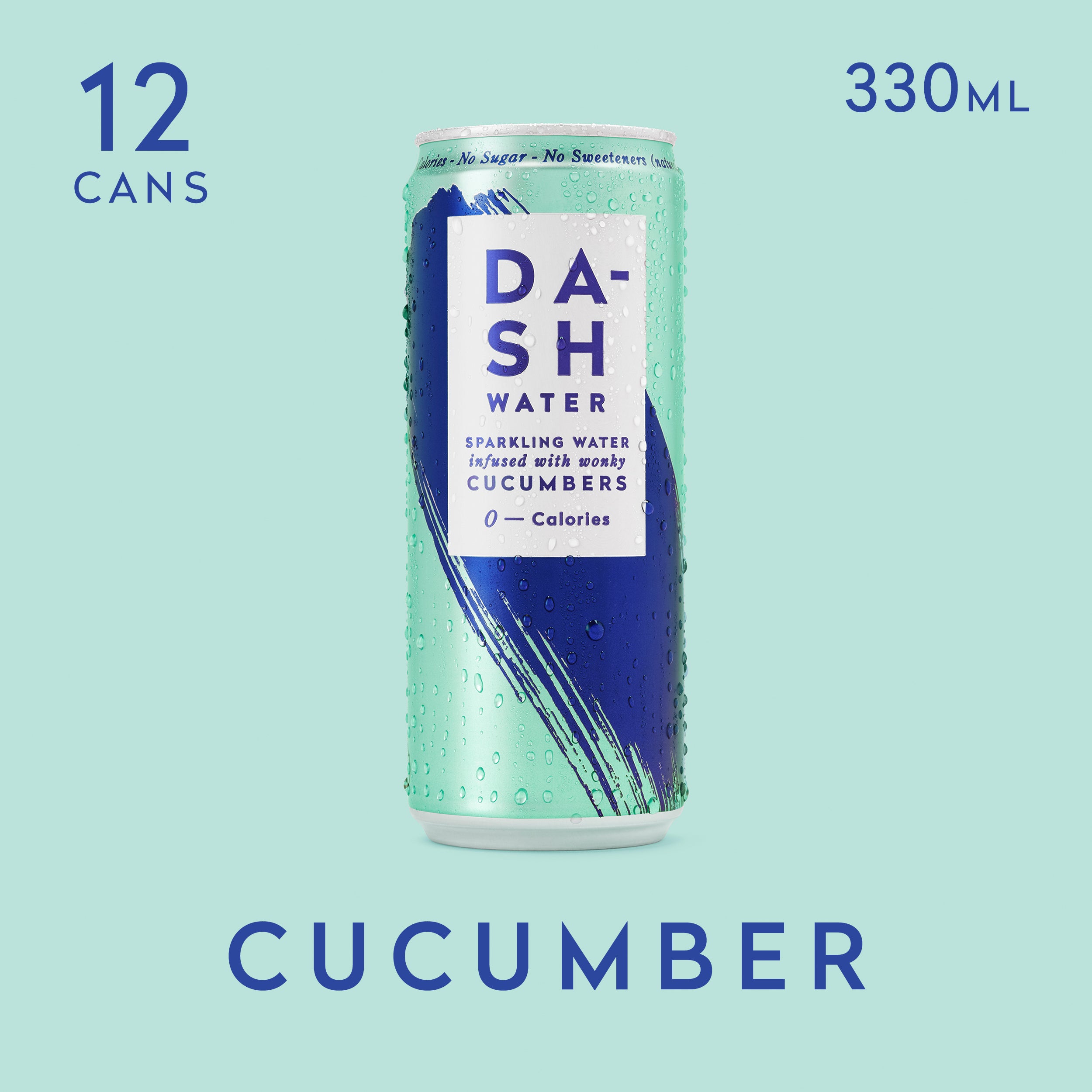 Dash Water Blackcurrant Flavour Sparkling Water Can 12x330ml » Aqua Amore