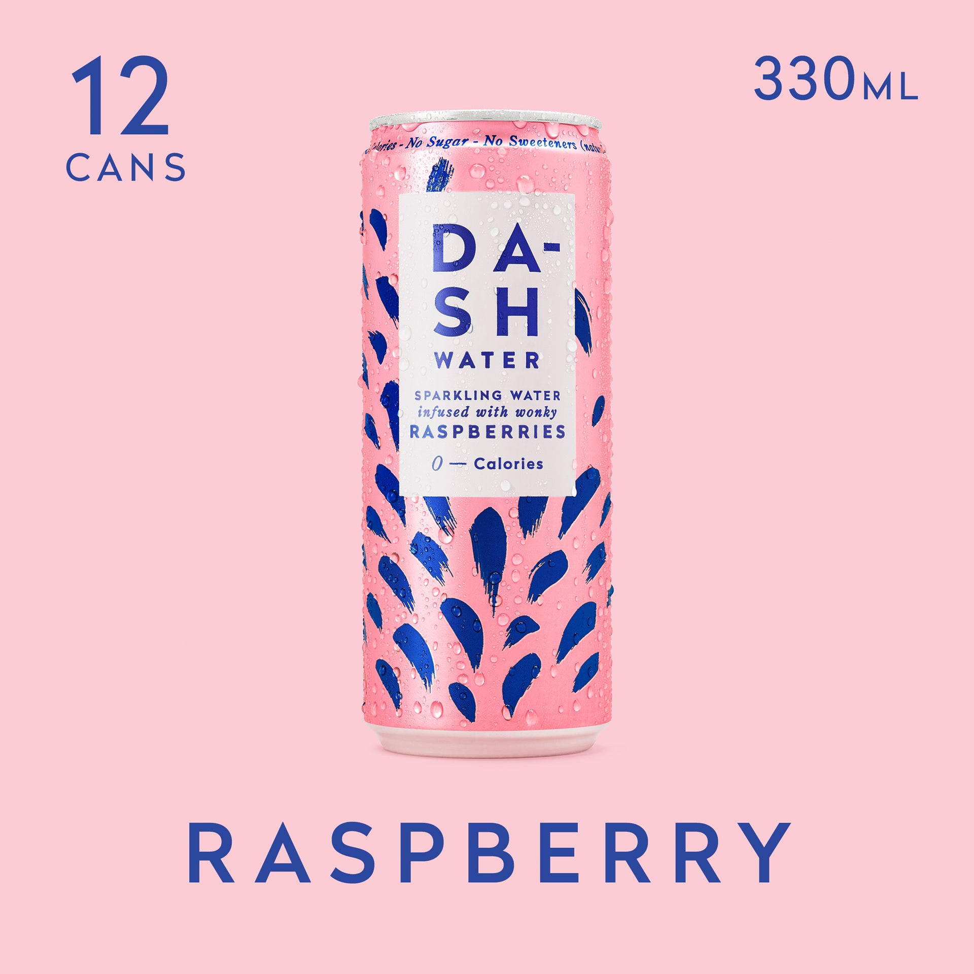 Raspberry Sparkling Water, Naturally Infused