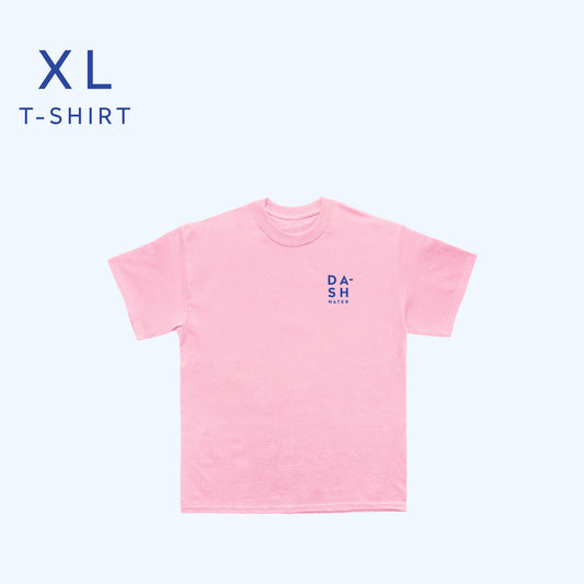 Dash T-shirt Cotton Pink XL