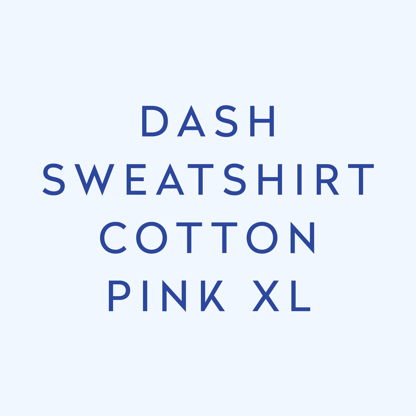 Dash Sweatshirt Cotton Pink XL