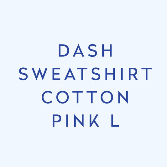 Dash Sweatshirt Cotton Pink L